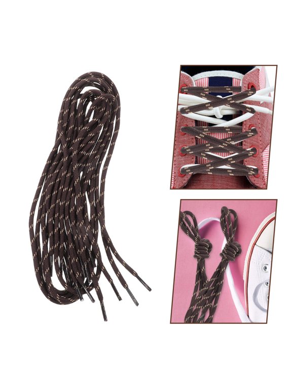 3 Pairs Round Replacement for Sneakers, Boots, Hats - Stylish Shoe Strings
