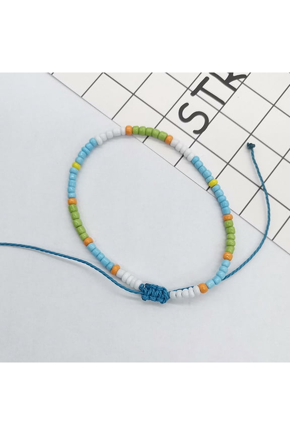 Set of 3 Adjustable Ankle Bracelets Woven Foot Chains for Women Stylish and Comfortable