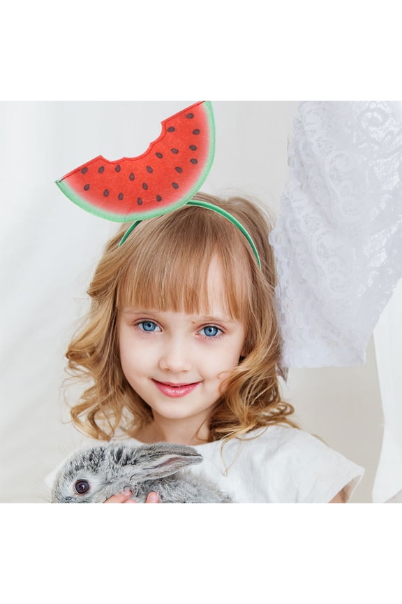 3Pcs Adult Watermelon Headbands Unique Fruit Hairbands for Tropical Beach Party Wear