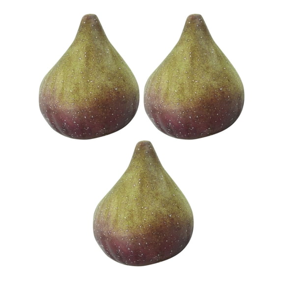 LOLIPPYY 3Pcs Artificial Multi Color Fig Fruit Models for Decoration Foam Simulation Fruit Home Decor Props