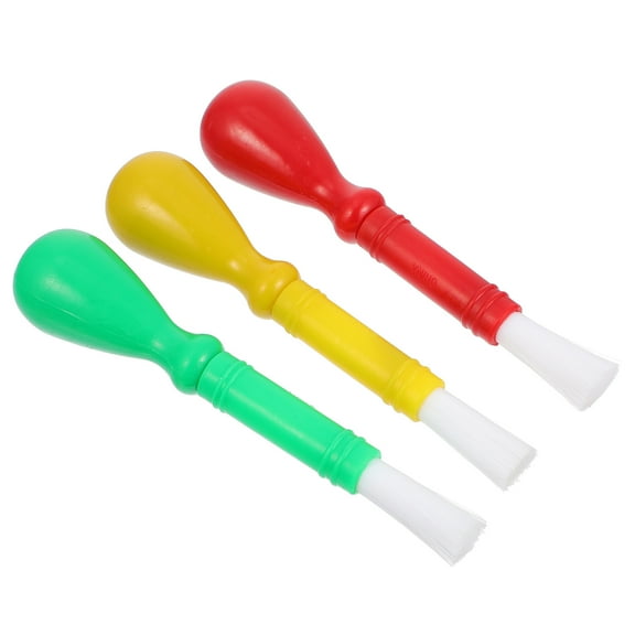 LOLIPPYY Set of 3 Assorted Color Painting Brushes for Acrylic, Gouache, Watercolor and Art Projects