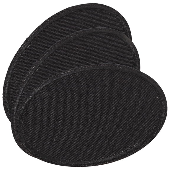 LOLIPPYY 3Pcs Black Self Adhesive Repair Patches for Clothes Hats and Bags Small Delicate Design