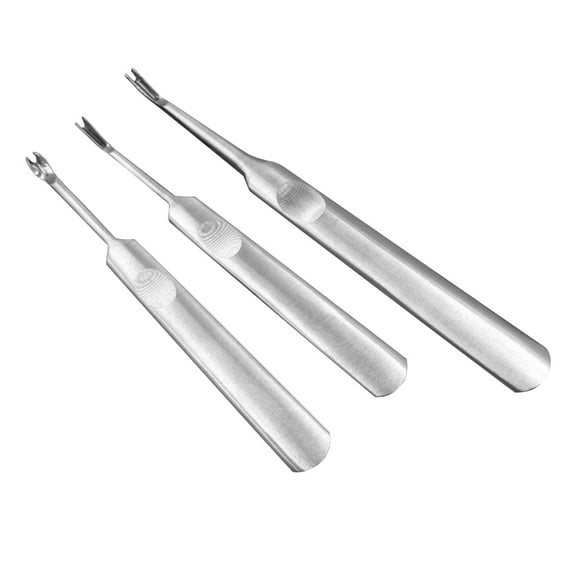 LOLIPPYY Set of 3 Carbon Steel Carving Tools with Stainless Steel Hand Skiving Craft Tools for Detailed Carving Work (9.5cm U, 9.5cm V, 11.5cm )