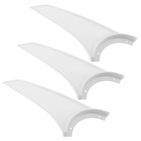 LOLIPPYY 3-Pack White Ceiling Fan Blades Replacement, Plastic for Quiet , Smooth Airflow and Efficient Cooling