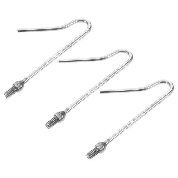 LOLIPPYY 3Pcs Chicken Catcher Leg Hook Tool Silver for Poultry Handling Farm Use Efficient Durable