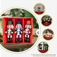 thumbnail image 1 of LOLIPPYY 3-Piece Christmas Wooden Soldier Nutcracker Set with Pull String Wood Puppet Decoration, 1 of 7