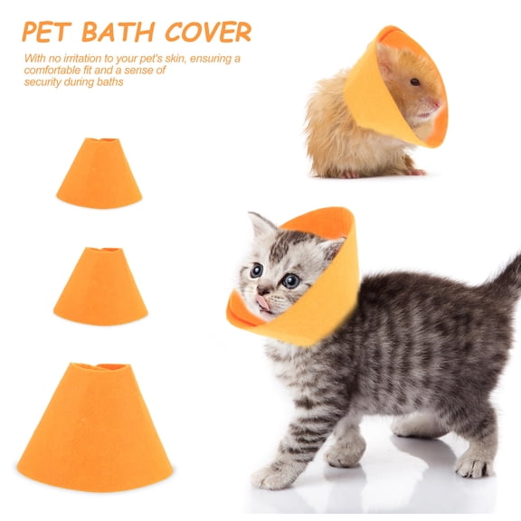 LOLIPPYY 3-Pack Comfortable Pet Collars with and Anti-Bite Design for Surgery Healing