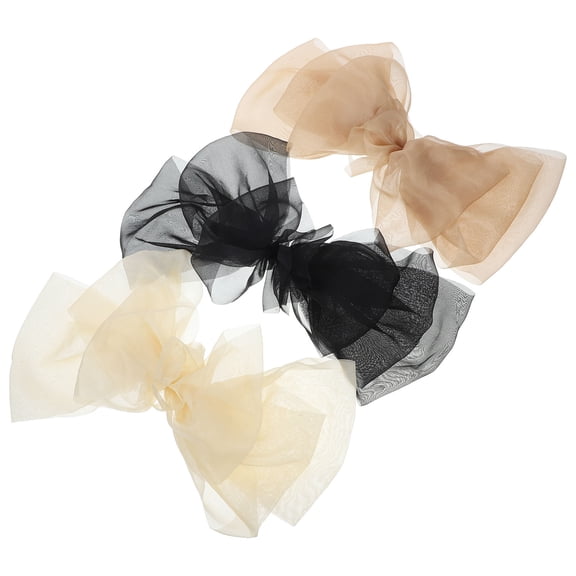 LOLIPPYY 3Pcs French Style Bow Hair Clips Decorative Hair Accessories for Celebrations and Events
