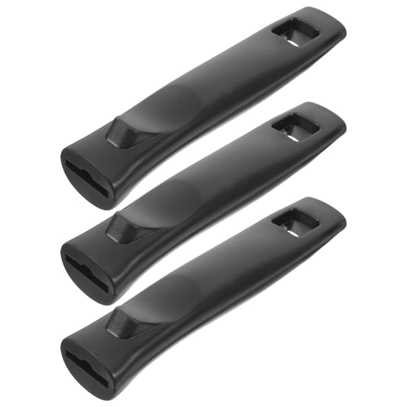 LOLIPPYY 3Pcs Detachable Black Bakelite Pan Handle Replacement Universal Fit for Kitchen Frying Pans