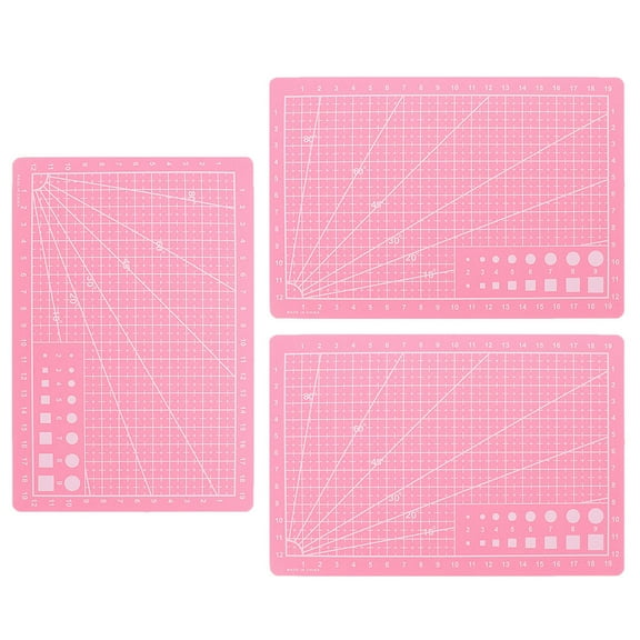 LOLIPPYY Set of 3 Sewing and Craft Cutting Mats, Double-Sided Non- Plastic Material