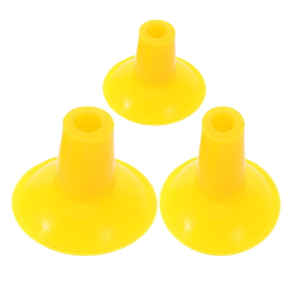 LOLIPPYY 3Pcs Efficient Pneumatic Valve Grinder Set Yellow Suction Plates for Professional Auto Maintenance