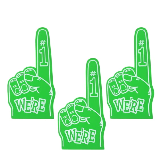 LOLIPPYY 3-Pack Cheer Fingers Green Lightweight Comfortable Team Spirit Hand Props