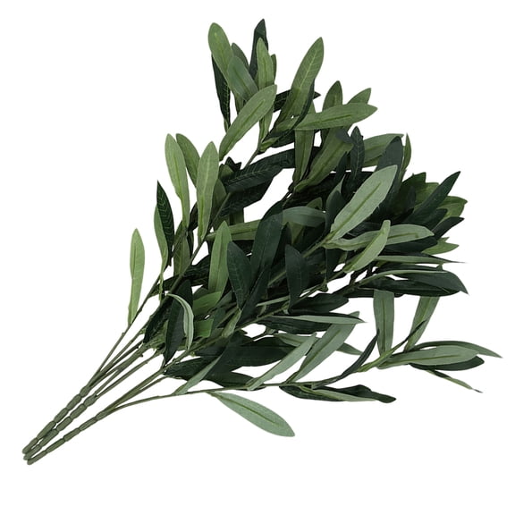 LOLIPPYY 3Pcs Fake Green Plant Leaves Artificial Plastic Decor for Home Office Wedding