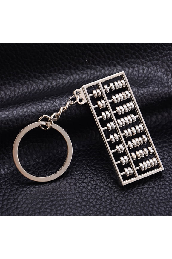 3Pcs Fancy Keychain Key Ring Decoration Eightrow Abacus Style for Everyday Use