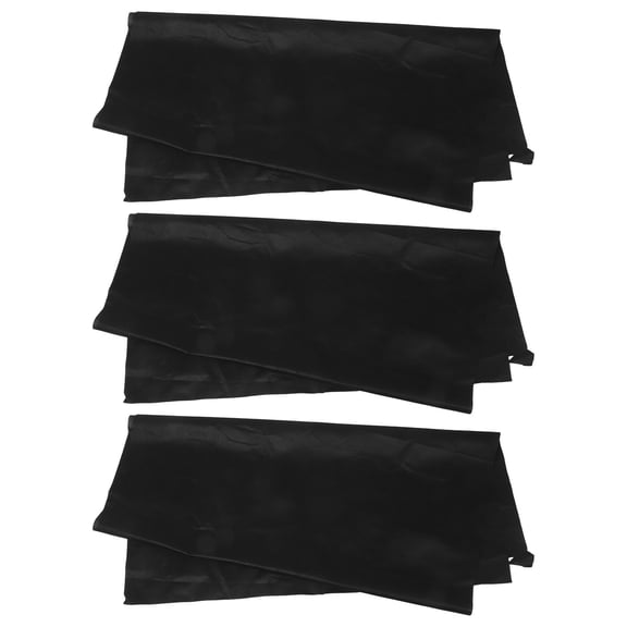 LOLIPPYY Black Pot Liner Durable Non-Woven Fabric for Soil Retention in Planters 3Pcs