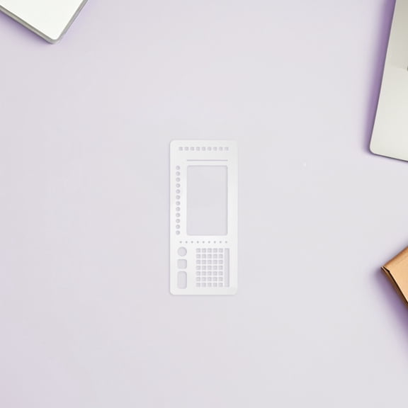 LOLIPPYY 3Pcs Flexible Record Template Stencils for Planners with High Visibility Checkboxes for Efficient Daily Use