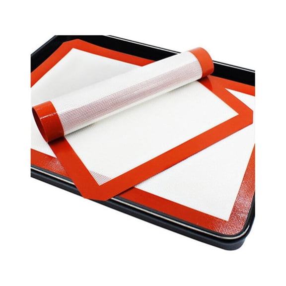 LOLIPPYY Set of 3 Flexible White Silicone Baking Mats Non-Stick Oven Liners for Baking and Fridge Use