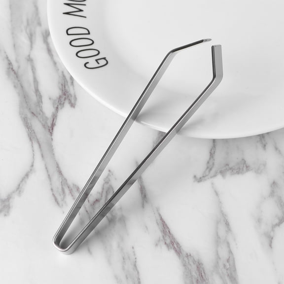 LOLIPPYY 3Pcs Food Tweezers for Hair Removing Sturdy Stainless Steel with Beveled Tip for Kitchen