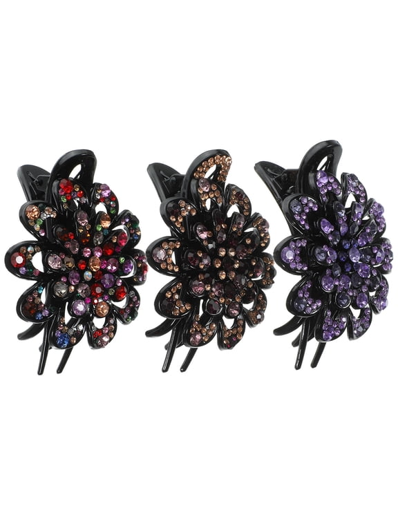 3Pcs French Hair Clips for Styling Sectioning Claw Clips with Assorted Colors