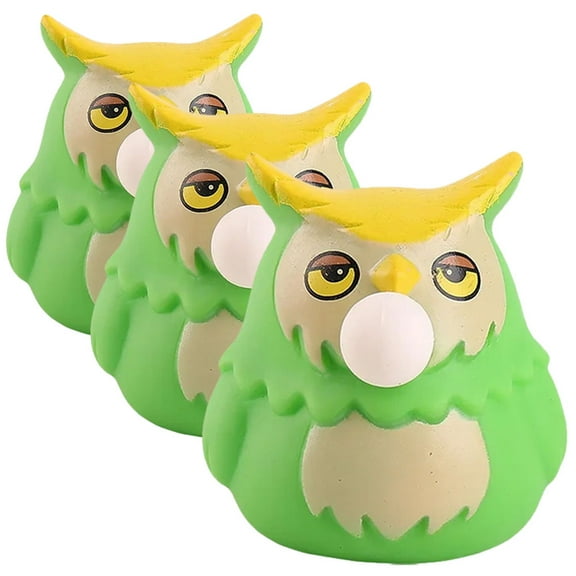 LOLIPPYY 3Pcs Funny Squeeze Toys Green TPR PVC for Adults Pressure Release Party Decoration