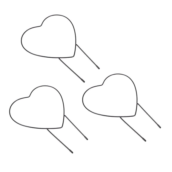 LOLIPPYY 3-Piece Garden Arch Trellis for Climbing Plants, Rust-Resistant Black Metal Plant Support Frame