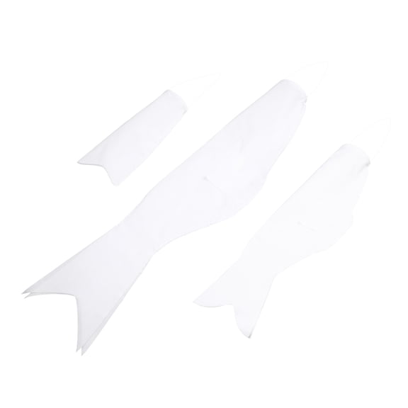 LOLIPPYY 3Pcs Garden Fish Flags White DIY Carp Windsock Hanging Outdoor Wind Direction Decoration
