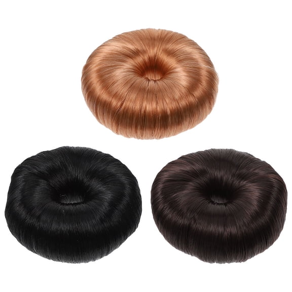 LOLIPPYY 3Pcs Hair Bun Holder Scrunchie Maker for Creating Tousled Messy Ponytail and Bun Styles