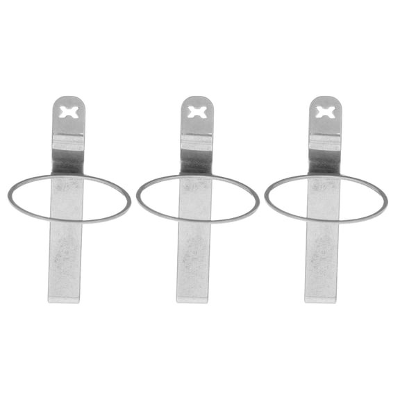 LOLIPPYY 3Pcs Heavy Duty Iron Flashlight Clip for Belt Metal Outdoor Mount for Hiking Camping Cycling Use