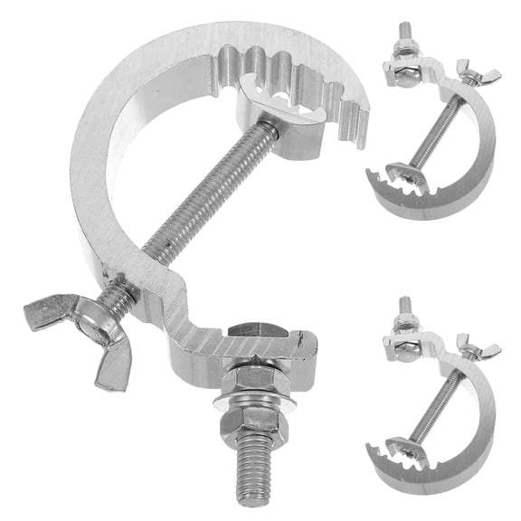 LOLIPPYY 3Pcs Heavy Duty Plated Light Hooks for Truss with Stylish Finish and Reliable Stability