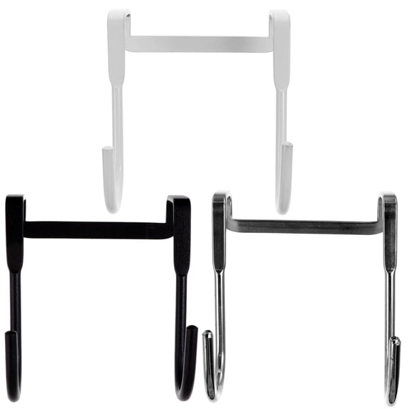 LOLIPPYY 3Pcs Heavy Duty Stainless Steel S Shape Multipurpose Hooks Nail Free Over Door Hangers