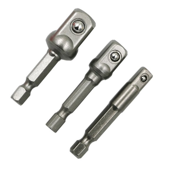 LOLIPPYY 3Pcs Impact Socket Extension Connector Hex Bit Adapter Set with Ball Detent for Quick Connect