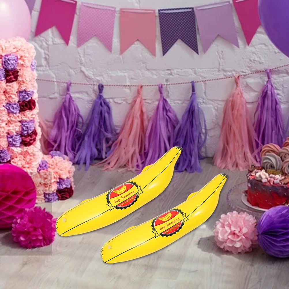 LOLIPPYY 3Pcs Inflatable Pool Banana Floating Fruit Decorations Durable ...