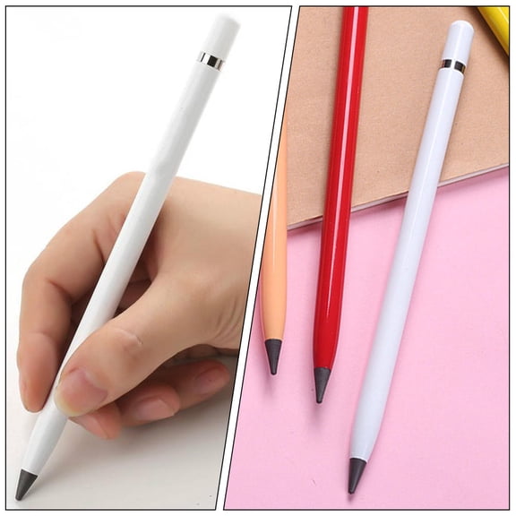 LOLIPPYY 3Pcs Inkless Everlasting Pencil with Eraser for Sketching Drawing and Writing Assorted Colors