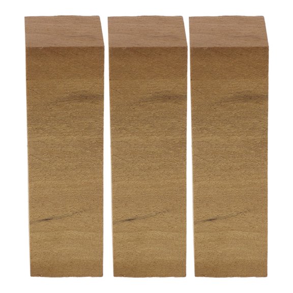 LOLIPPYY 3Pcs Light Brown Wooden Dowels Natural Texture Wood Strips for DIY Furniture Maintenance