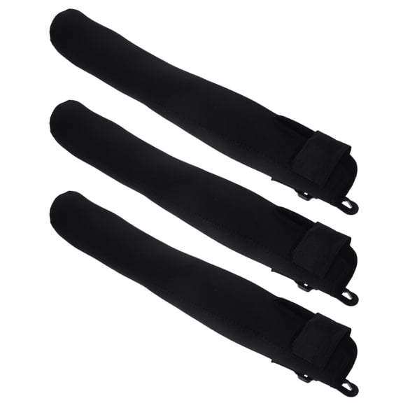 LOLIPPYY 3Pcs Lightweight Baseball Bat Sleeve with Hook Black Neoprene Durable Weatherproof Protector