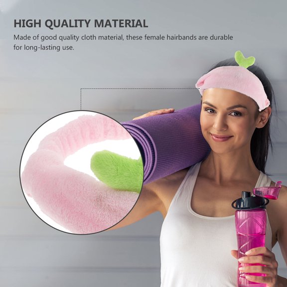 LOLIPPYY 3-Pack Cute Cloth Hair Hoops with Elastic Band for Makeup, Spa, Sports, and Everyday Comfortable Headbands