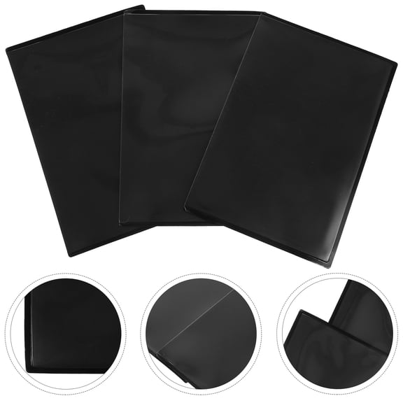 LOLIPPYY 3-Piece Black Magnetic Photo Frame Set for Home Decoration, Family Wall Display, Housewarming