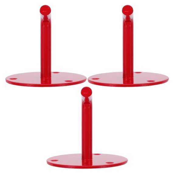LOLIPPYY 3Pcs Fire Extinguisher Hook Wall Mount with Wide Compatibility Red