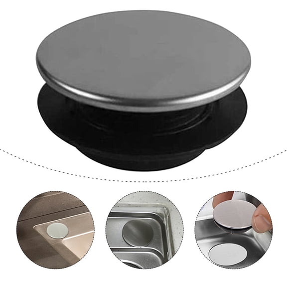 LOLIPPYY 3-Pack Metal Sink Hole Covers with Smooth Finish for Kitchen Faucet Hole Sealing and