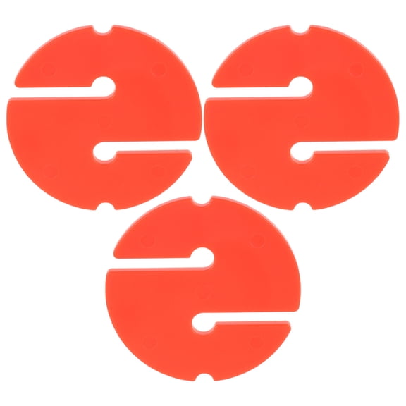 LOLIPPYY 3Pcs Orange Diving Rope Marker High Visibility Durable Line Indicator for Dive Safety