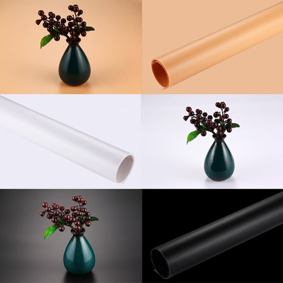 LOLIPPYY 3Pcs PVC Photography Backdrop Matting and Smooth Sides Waterproof Frosted Background