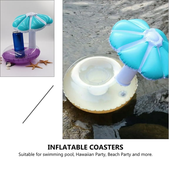 LOLIPPYY 3Pcs Paddle Board Cup Holder Inflatable Coasters Random Color Floating Drink Holder For Friends