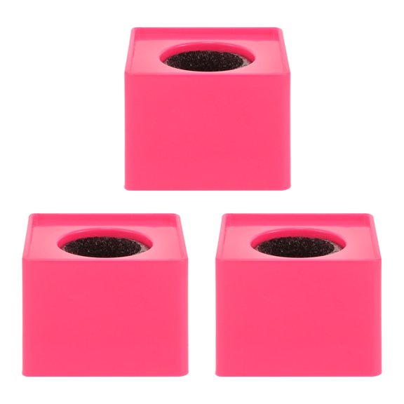 LOLIPPYY 3Pcs Pink Broadcast Microphone Flag Station for Podcast with Reusable ABS and Logo Surface