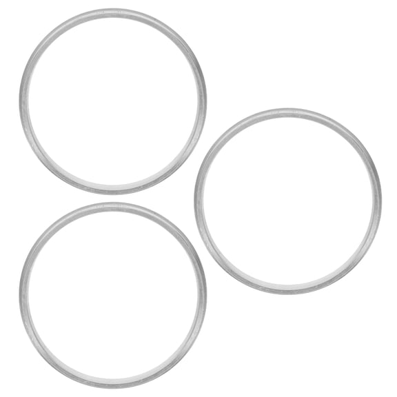 LOLIPPYY 3Pcs Plated Silver Aluminum Cup Sealer Gaskets Compatible with Bubble Tea and Commercial Sealing Machines