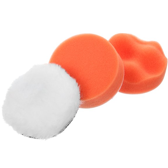 LOLIPPYY 3Pcs Polishing Buffing Pad Assorted Color 7.5X7.5X2.5In for Car Scratch Repair