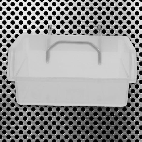 LOLIPPYY 3Pcs Portable Transparent Peg Board Organizer Boxes with Antistatic Design for Garage