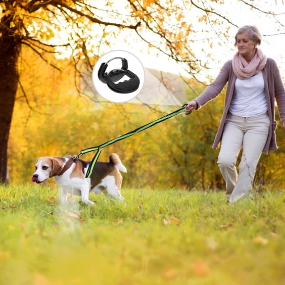 LOLIPPYY 3Pcs Practical Black Dog Pulling Rope Handle for Daily Use and Outdoor Recreational Activities