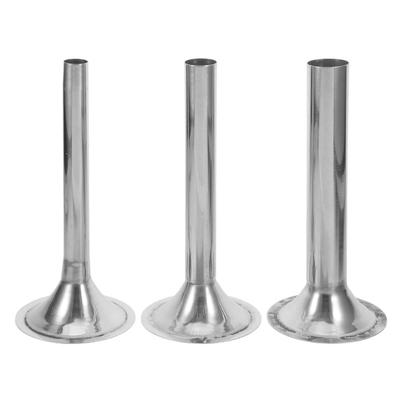 LOLIPPYY 3Pcs Professional Stainless Steel Sausage Funnel Kit for Home Sausage Making
