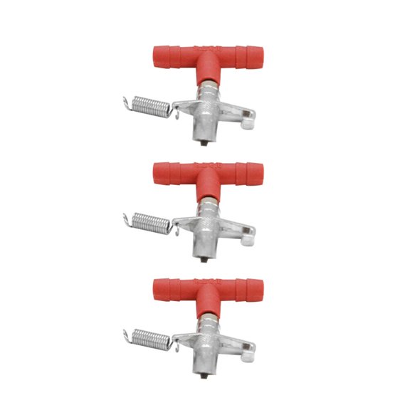 LOLIPPYY 3Pcs Rabbit Cage Drinker Red Spring Waterer with Pressure System Support for Easy Use
