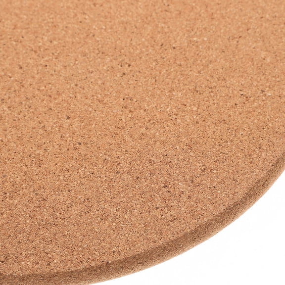 LOLIPPYY 3Pcs Round Brown Cork Coasters Non Slip Heat Resistant Cup Mats for Home and Office Use